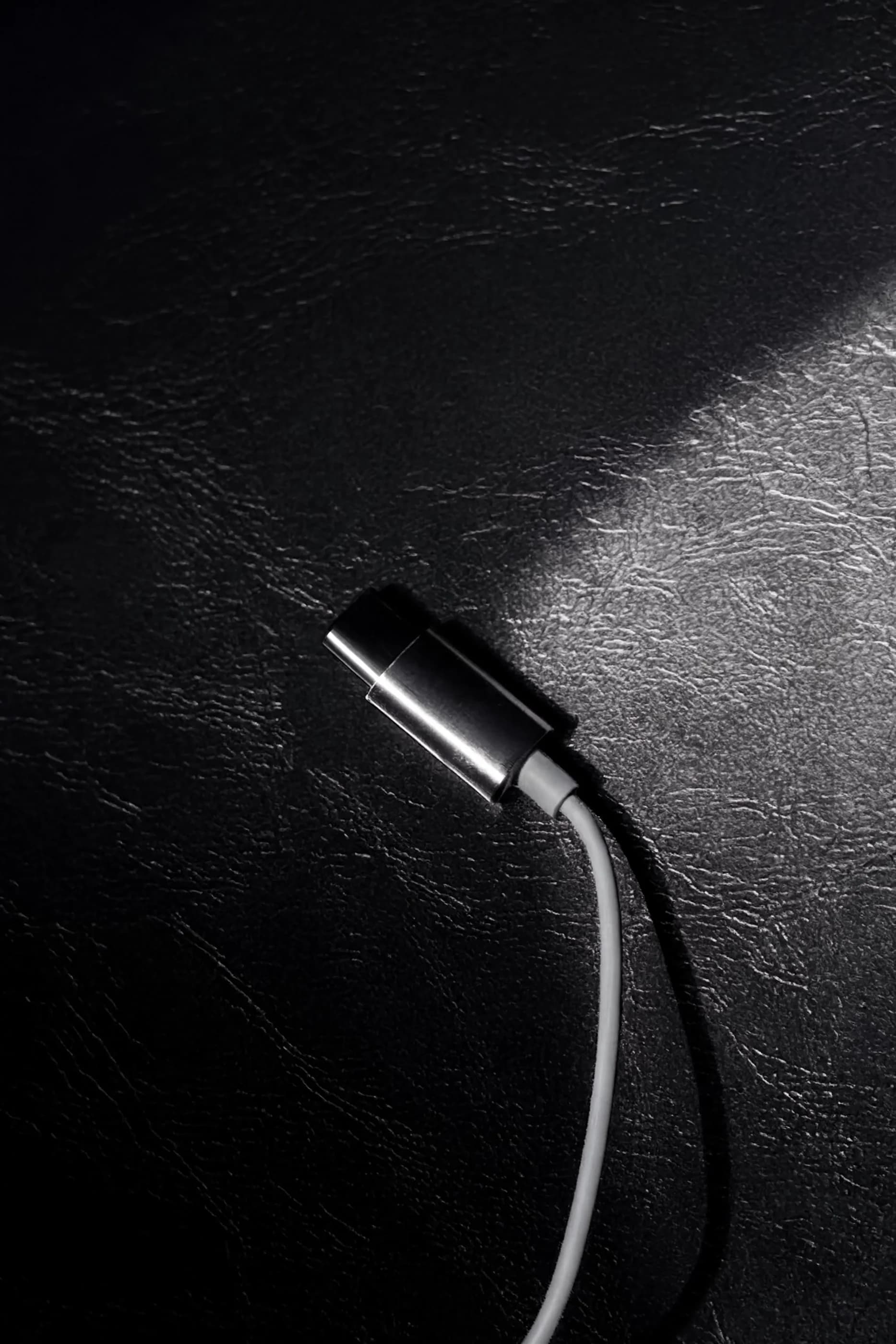 925 chrome wired earphones charging port detail